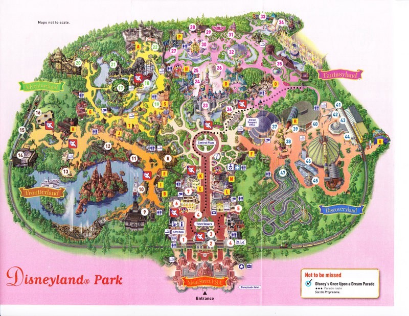 Mapa do parque Disneyland Paris