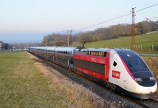 Viagem de trem de Paris a Genebra