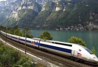 Viagem de trem em Paris e na França