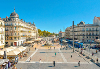 Área da Place de la comedie em Montpellier