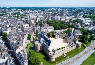 Vista aérea de Nantes