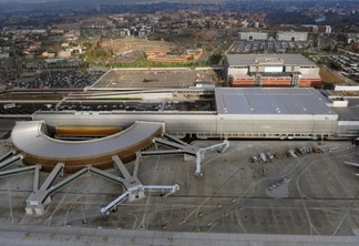 Vista do Aeroporto de Toulouse