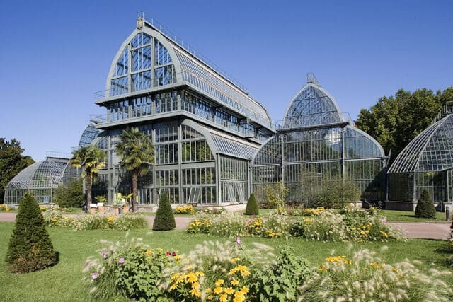 Jardins Botânicos no parque de la Tête d’Or em Lyon