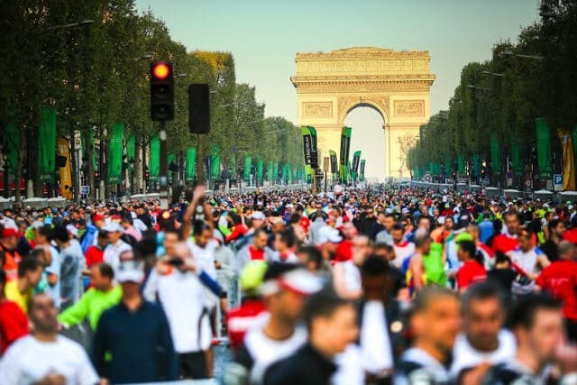 Maratona de Paris em abril