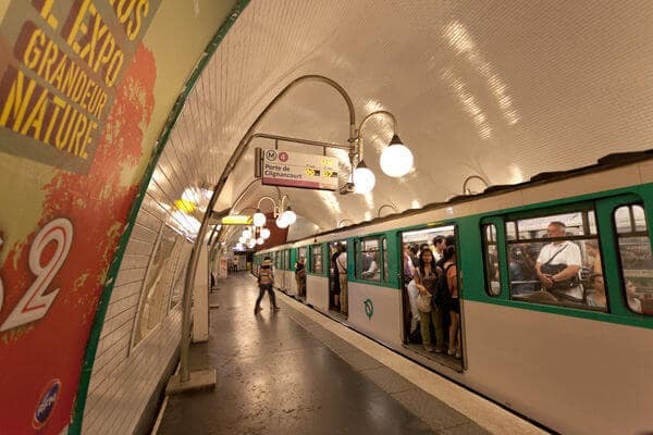 Metro de Paris lotado