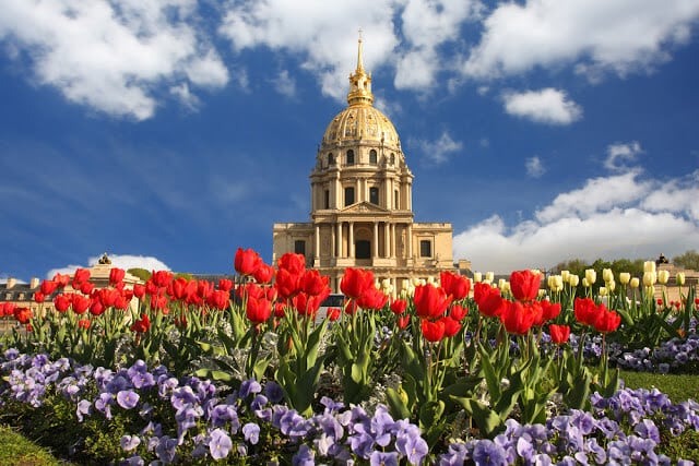 Flores na primavera em Paris
