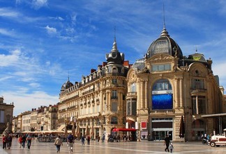 Praça Place de la Comédie em Montpellier