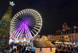 Paisagem de Natal em Lille