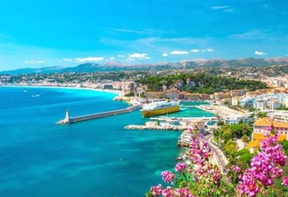 Vista de Nice na França