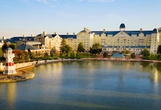 Vista do hotel Disney Newport Bay Club em Paris