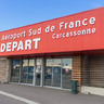 Entrada do aeroporto de Carcassonne