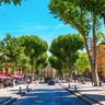 Cours Mirabeau no verão em Aix