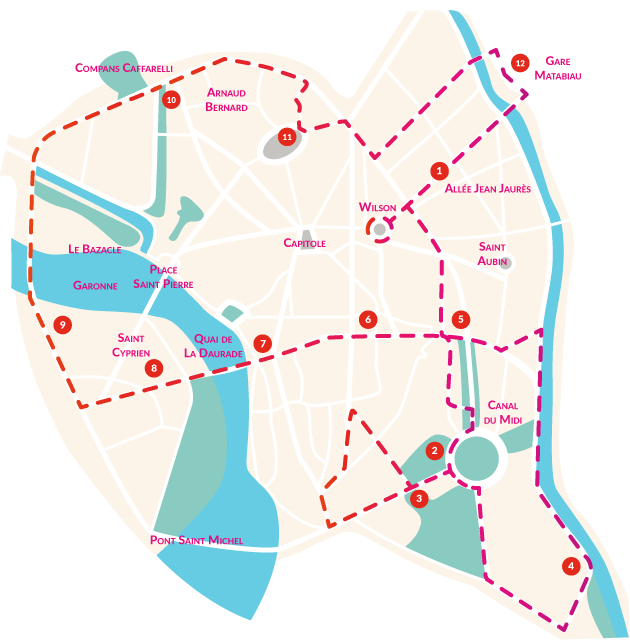 Mapa do City Tour
