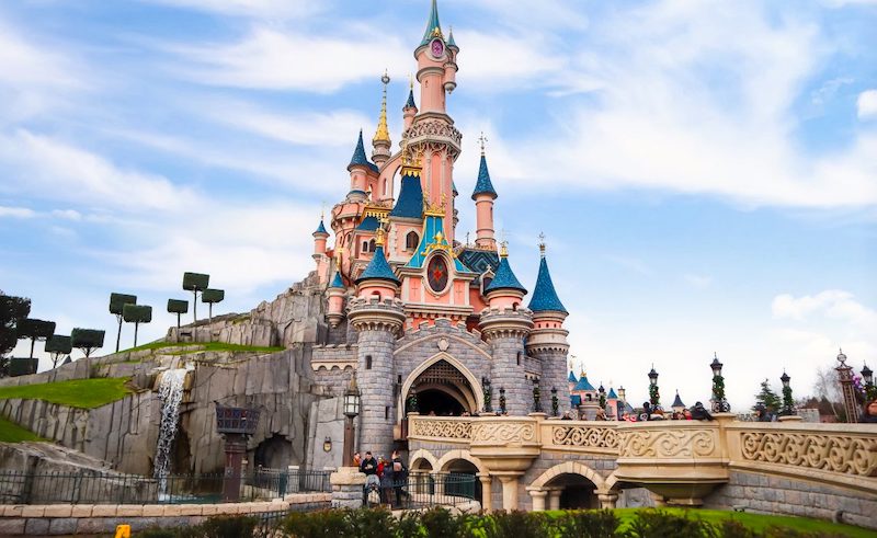 Castelo da Bela Adormecida no parque Disneyland Paris