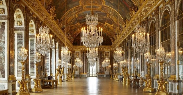 Galeria dos Espelhos no Palácio de Versalhes