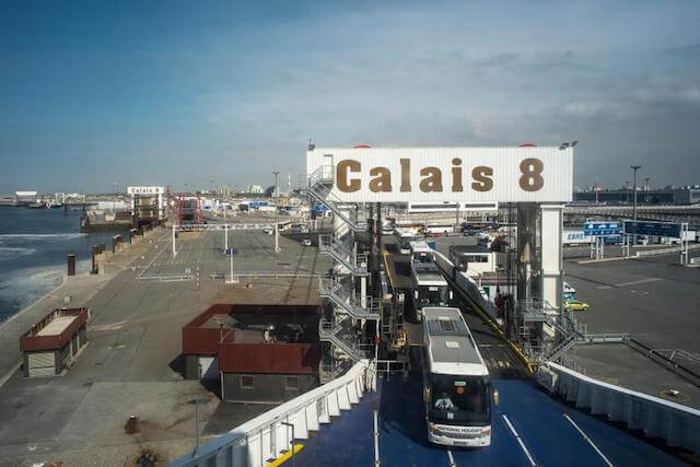 Balsa em Calais na França