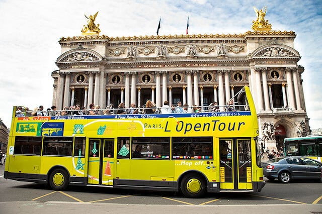 Ônibus L'Open Tour em Paris