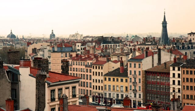 Vista do Bairro Croix Rousse em Lyon