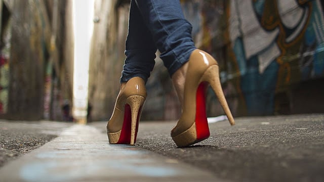 Sapato feminino em Paris