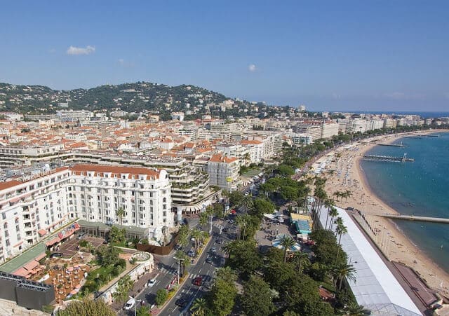 Avenida La Croisette em Cannes