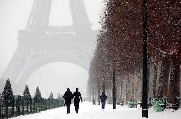 Neve em Paris