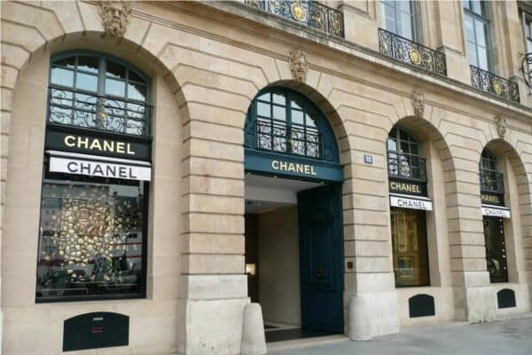 Loja Chanel na Champs-Élysées