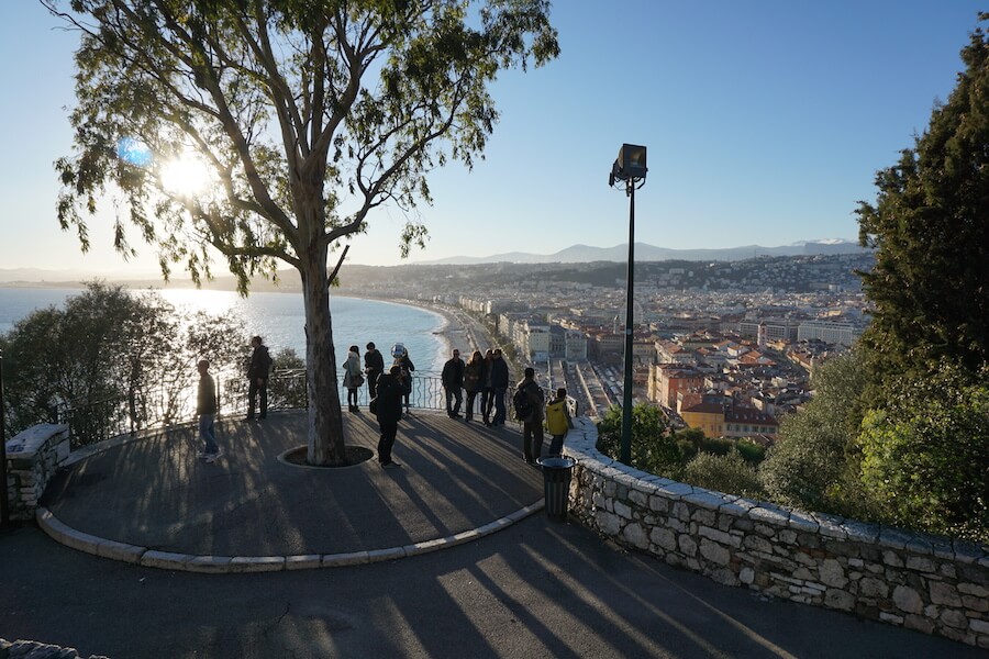 Vista da Colina do Castelo em Nice