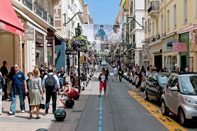 Rue d'Antibes em Cannes