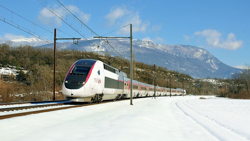 Viagem de trem de Paris a Zurique