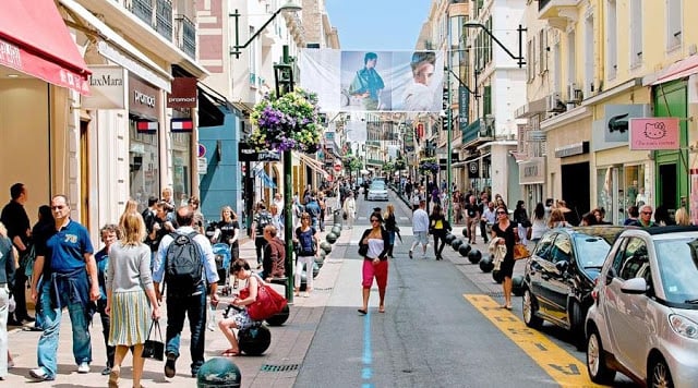 Rua Antibes em Cannes