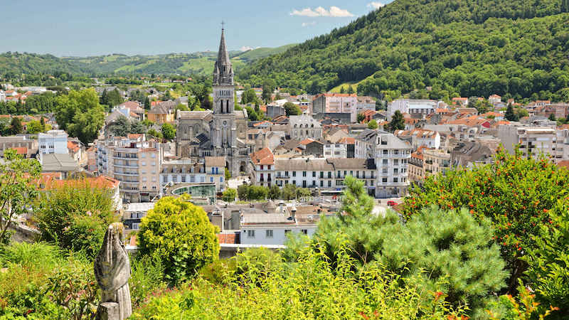 Vista da cidade de Lourdes