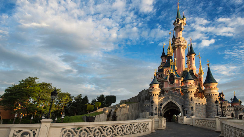 Entrada do Castelo da Cinderela na Disneyland Paris