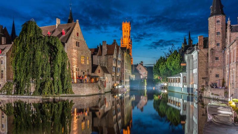 Cidade de Bruges na Bélgica