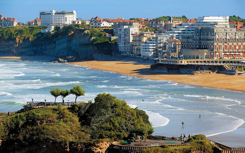 Praia de Biarritz na França