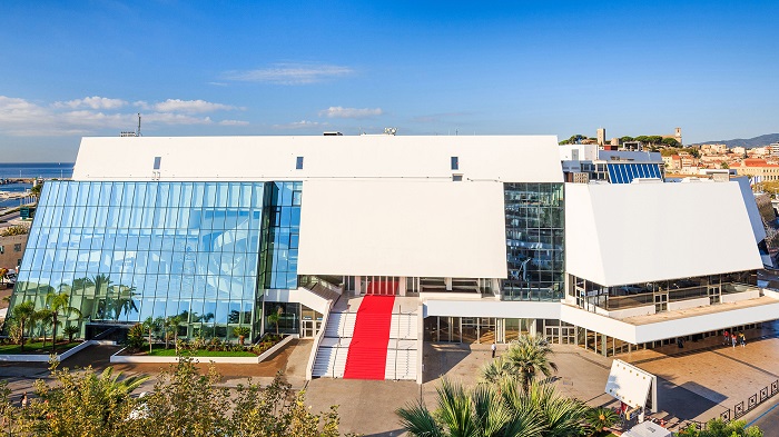 Vista do Palais des Festivals et des Congrès de Cannes