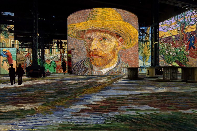 Entrada da exposição de Van Gogh em Paris