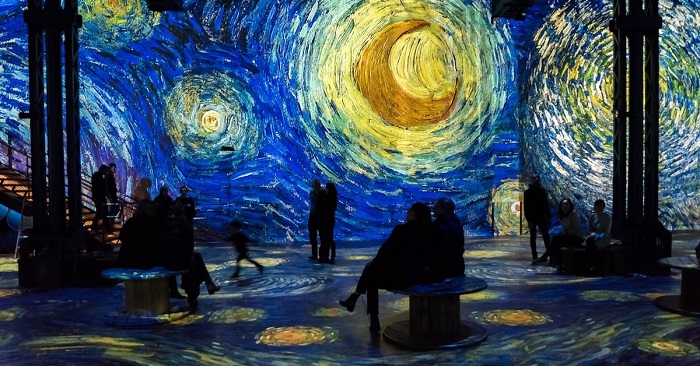 Noite Estrelada de Van Gogh na exposição interativa