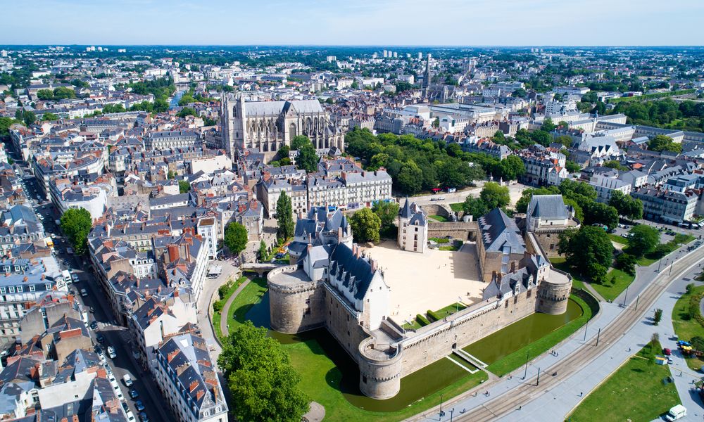 Vista aérea de Nantes