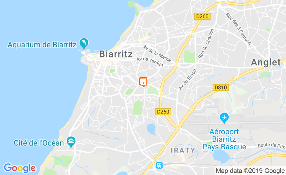 Mapa do Aquário de Biarritz