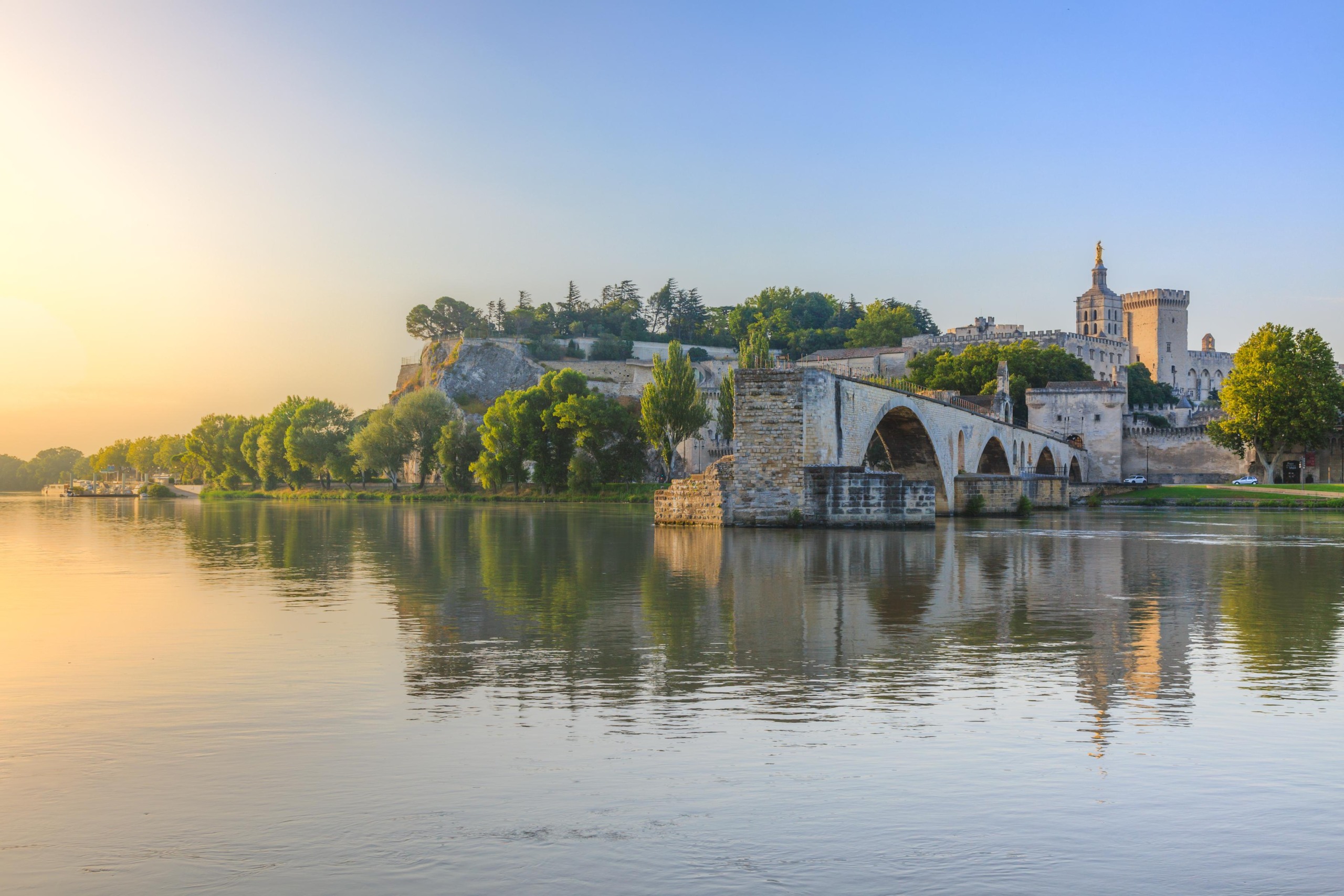 Vista da Ponte Saint-Bénézet em Avignon